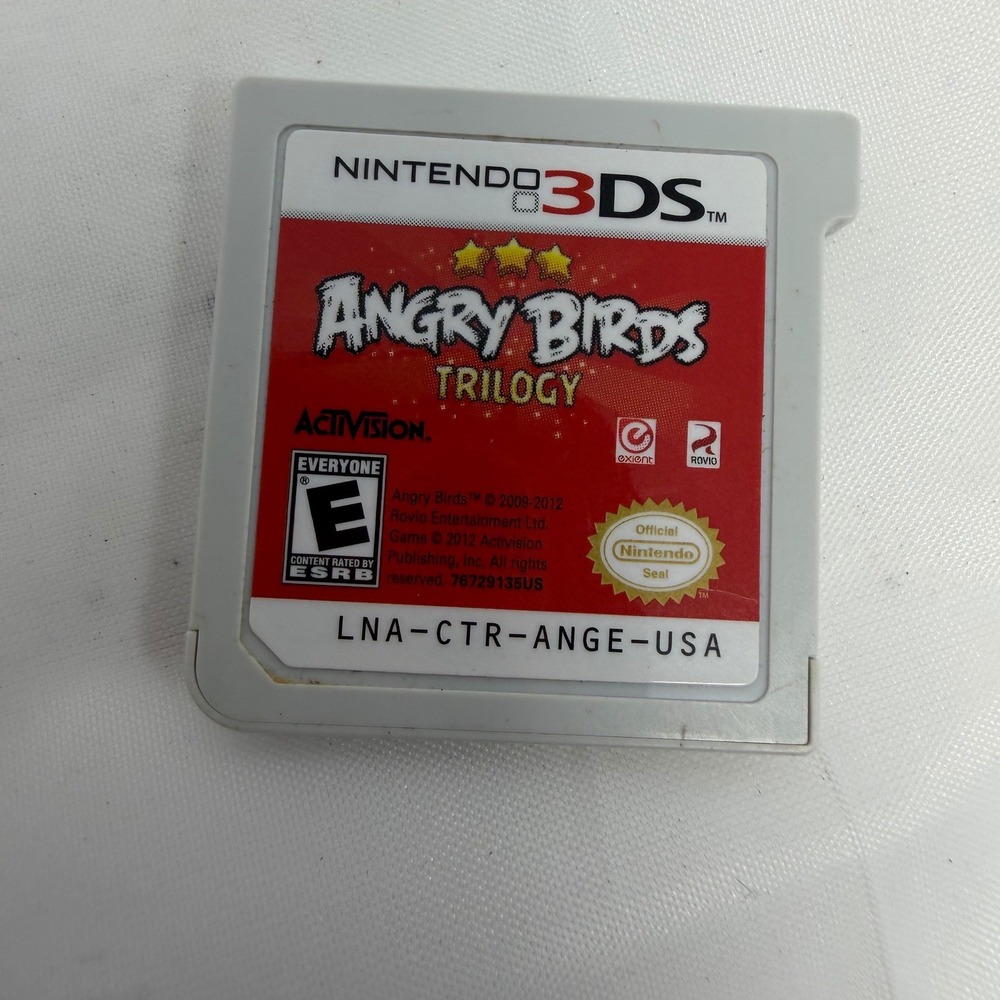 Angry Birds Trilogy Nintendo 3DS Game Cartridge LNA-CTR-ANGE-USA Activision E